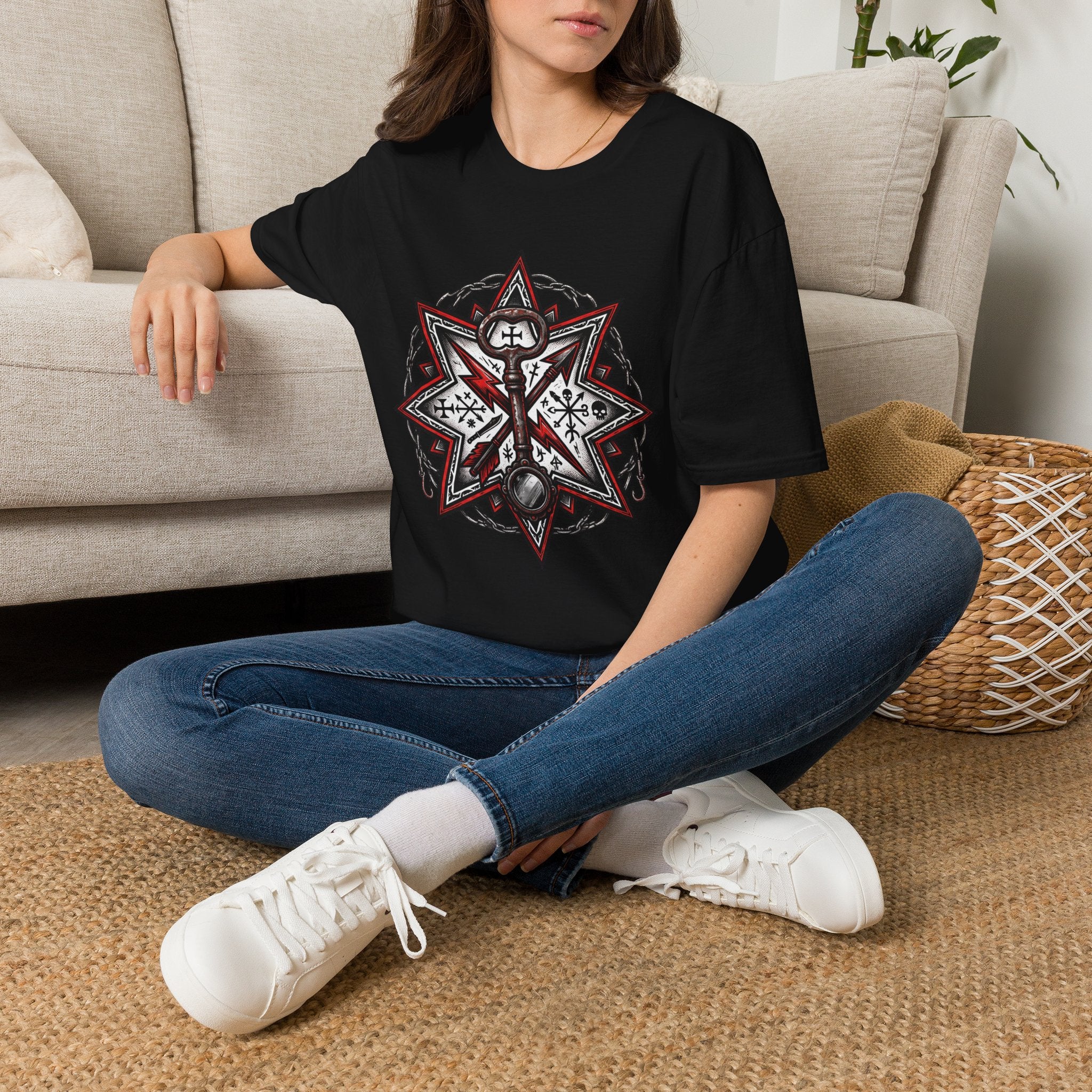 T-Shirt — Norse Valknut Star Rune Graphic