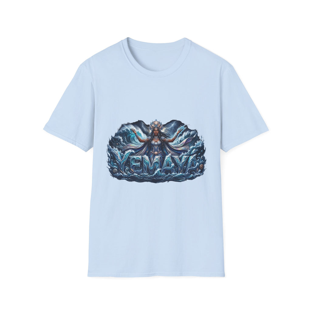 Camiseta de Yemayá – Diseño espiritual Yoruba de la Orisha del mar y la protección