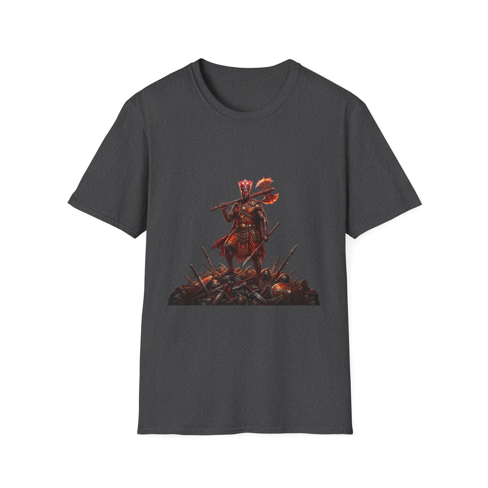 Camiseta de Changó Guerrero – Diseño espiritual Yoruba del Orisha del trueno y la fuerza