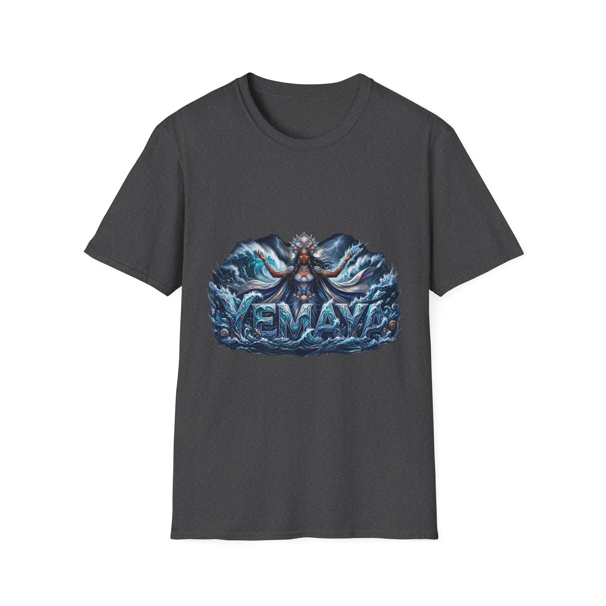 Camiseta de Yemayá – Diseño espiritual Yoruba de la Orisha del mar y la protección
