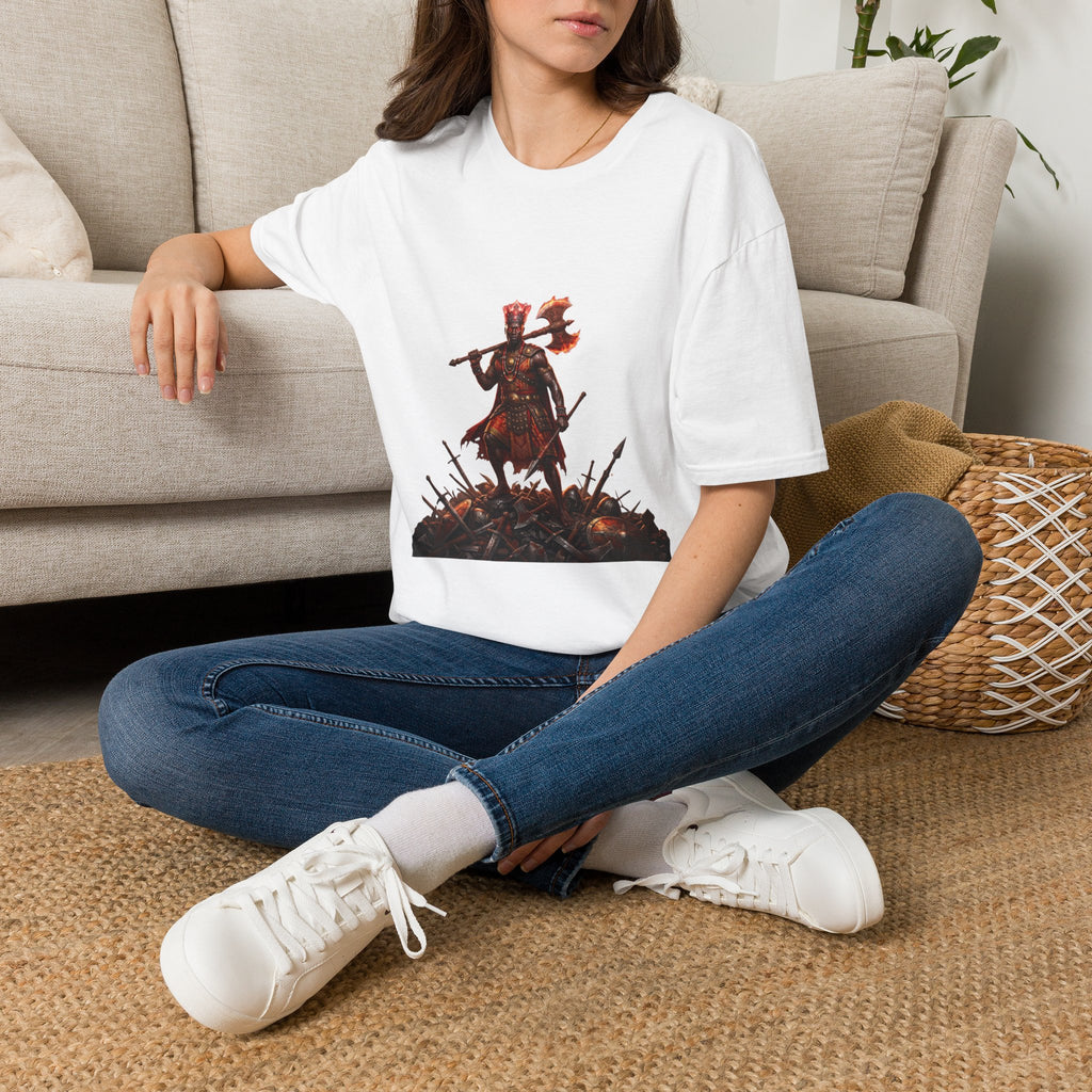 Camiseta de Changó Guerrero – Diseño espiritual Yoruba del Orisha del trueno y la fuerza