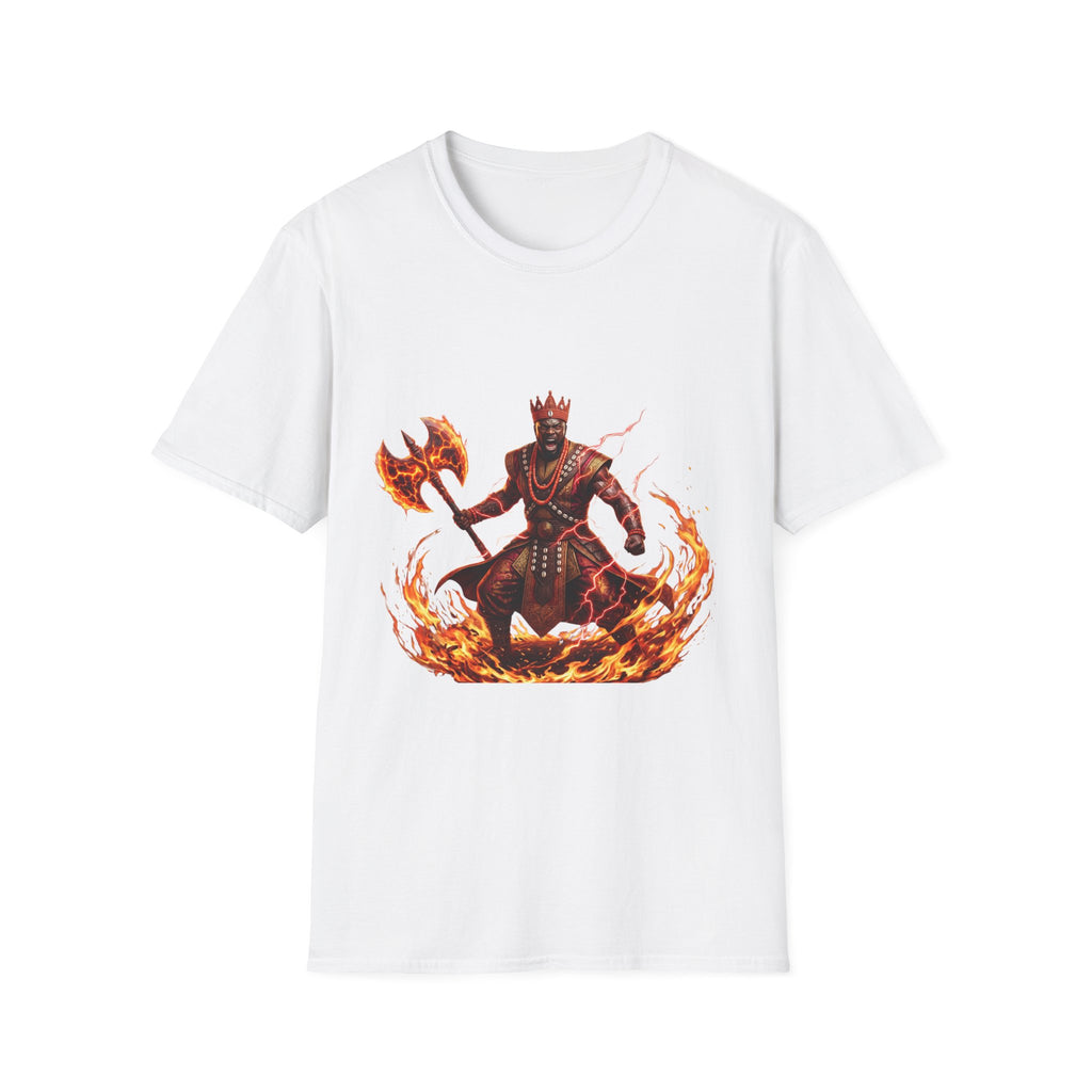 Camiseta de Changó del Fuego – Diseño espiritual Yoruba del Orisha del trueno y el poder