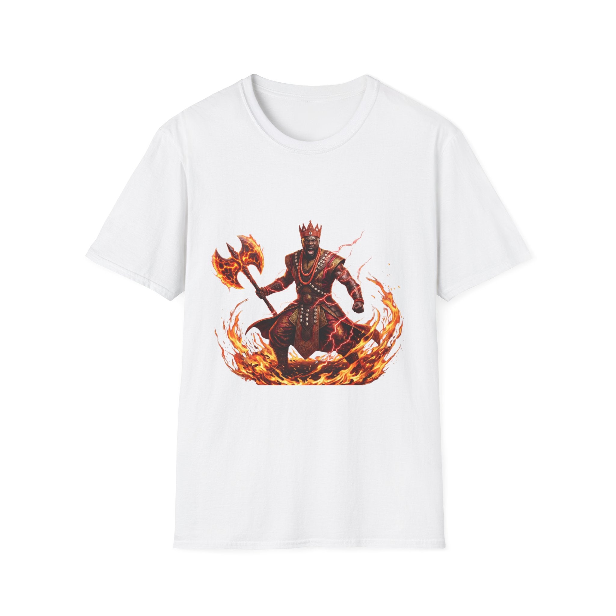 Camiseta de Changó del Fuego – Diseño espiritual Yoruba del Orisha del trueno y el poder