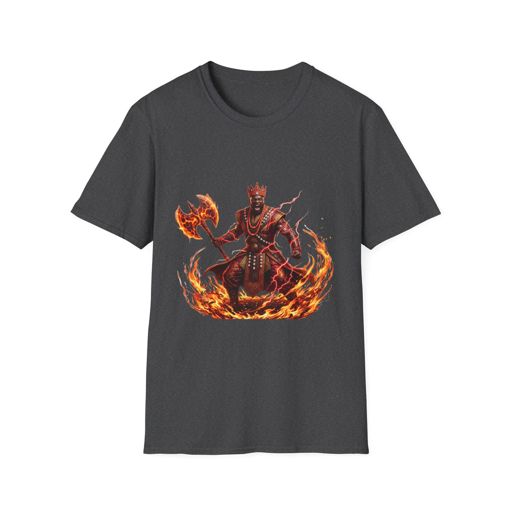 Camiseta de Changó del Fuego – Diseño espiritual Yoruba del Orisha del trueno y el poder