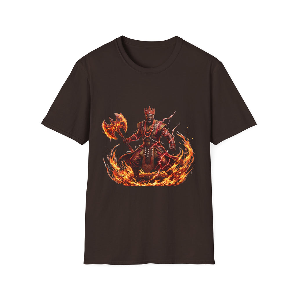 Camiseta de Changó del Fuego – Diseño espiritual Yoruba del Orisha del trueno y el poder