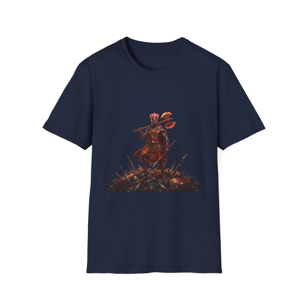 Camiseta de Changó Guerrero – Diseño espiritual Yoruba del Orisha del trueno y la fuerza