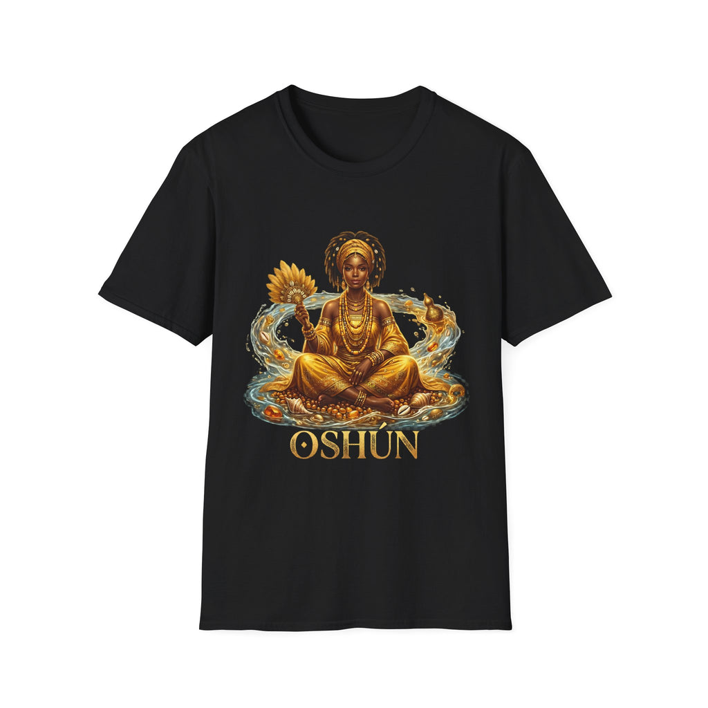 Camiseta Oshún “Amor, Belleza y Prosperidad” — Unisex Softstyle