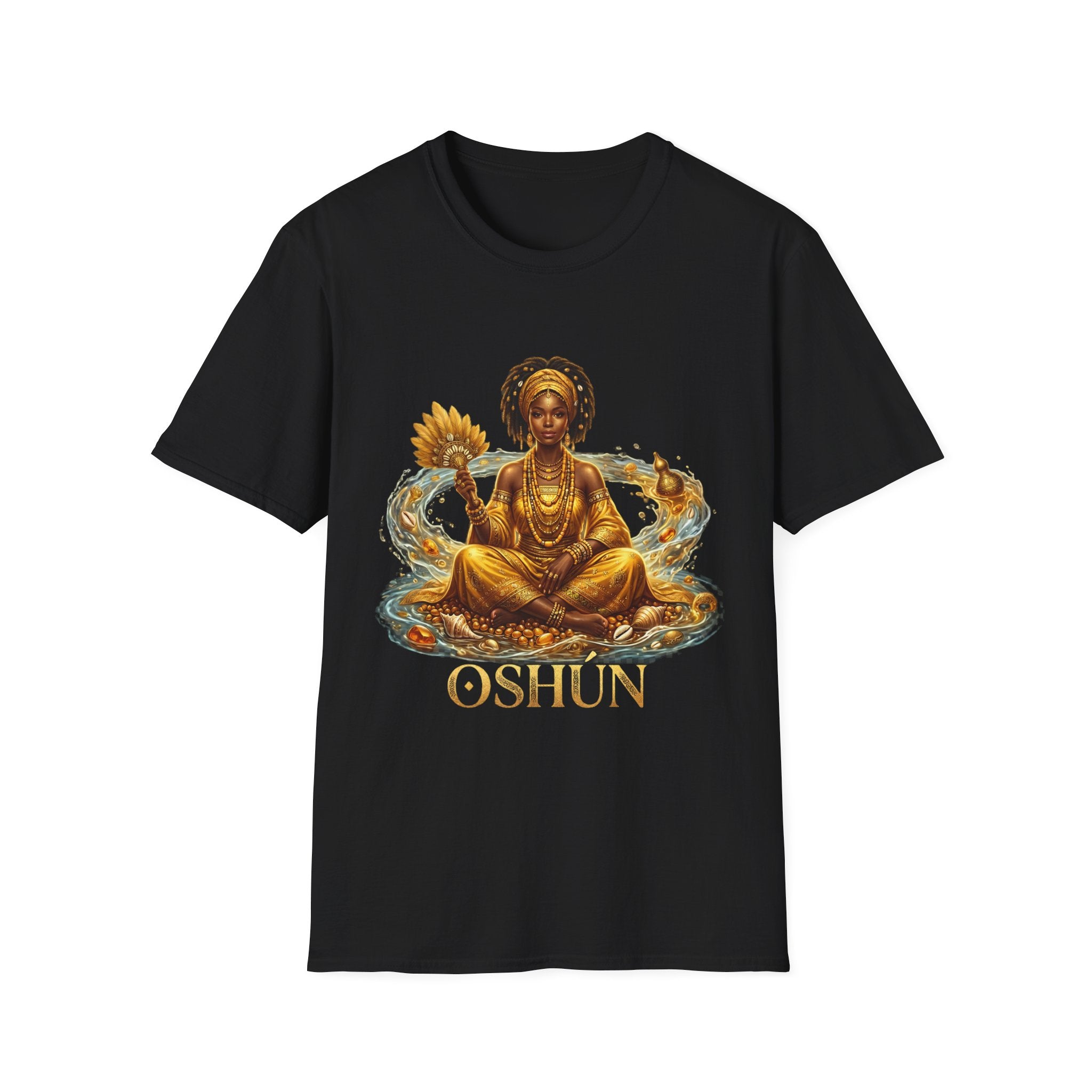 Camiseta Oshún “Amor, Belleza y Prosperidad” — Unisex Softstyle