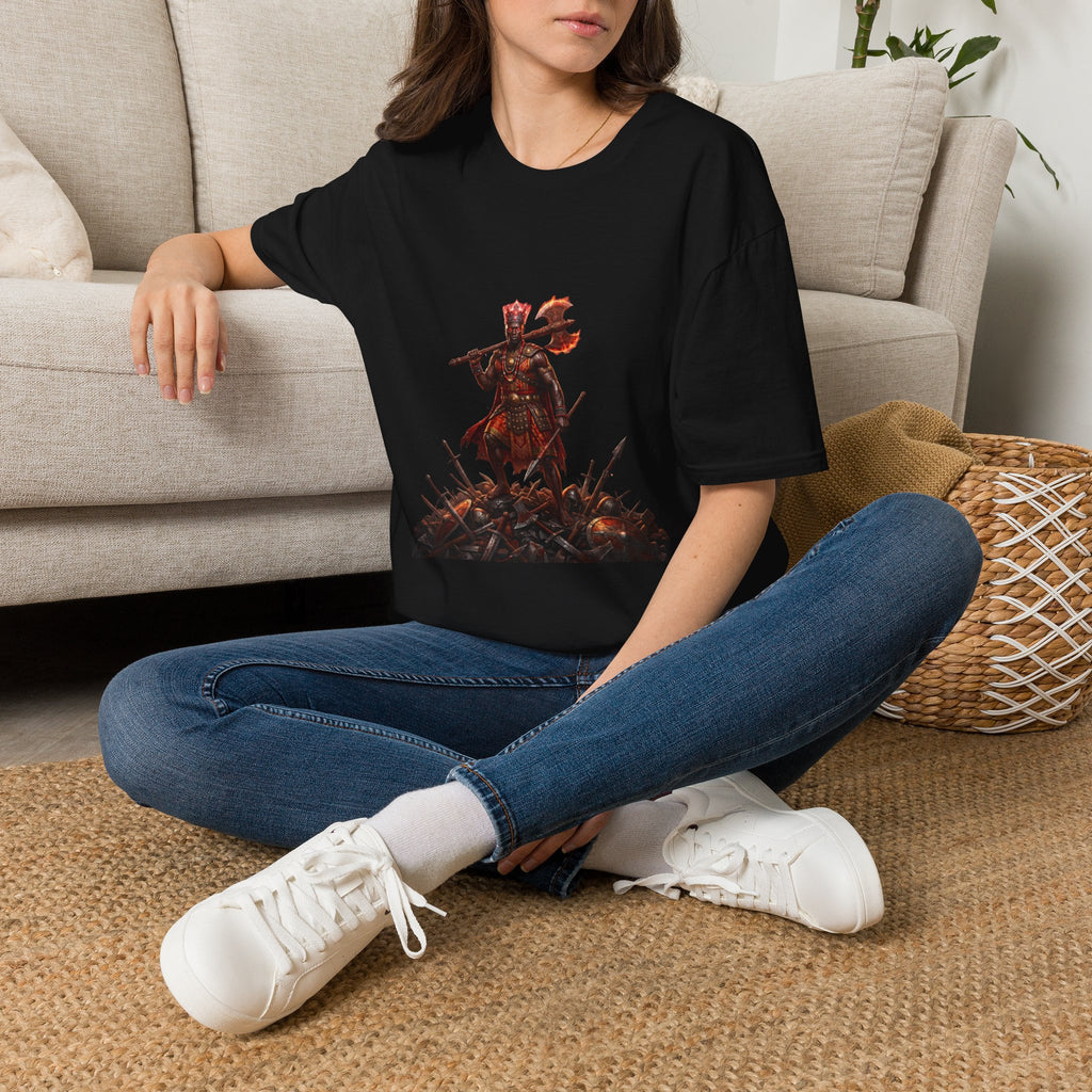 Camiseta de Changó Guerrero – Diseño espiritual Yoruba del Orisha del trueno y la fuerza