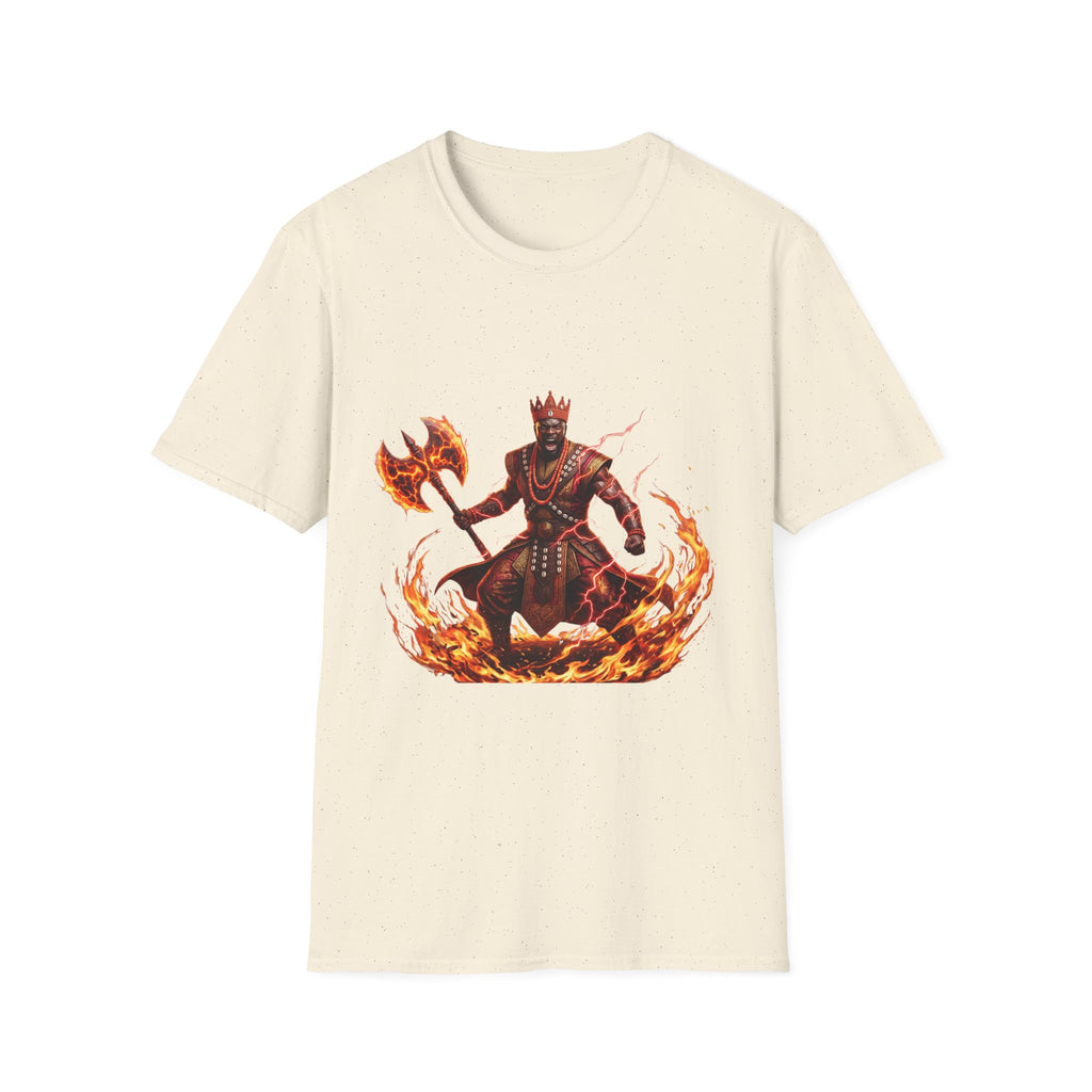 Camiseta de Changó del Fuego – Diseño espiritual Yoruba del Orisha del trueno y el poder