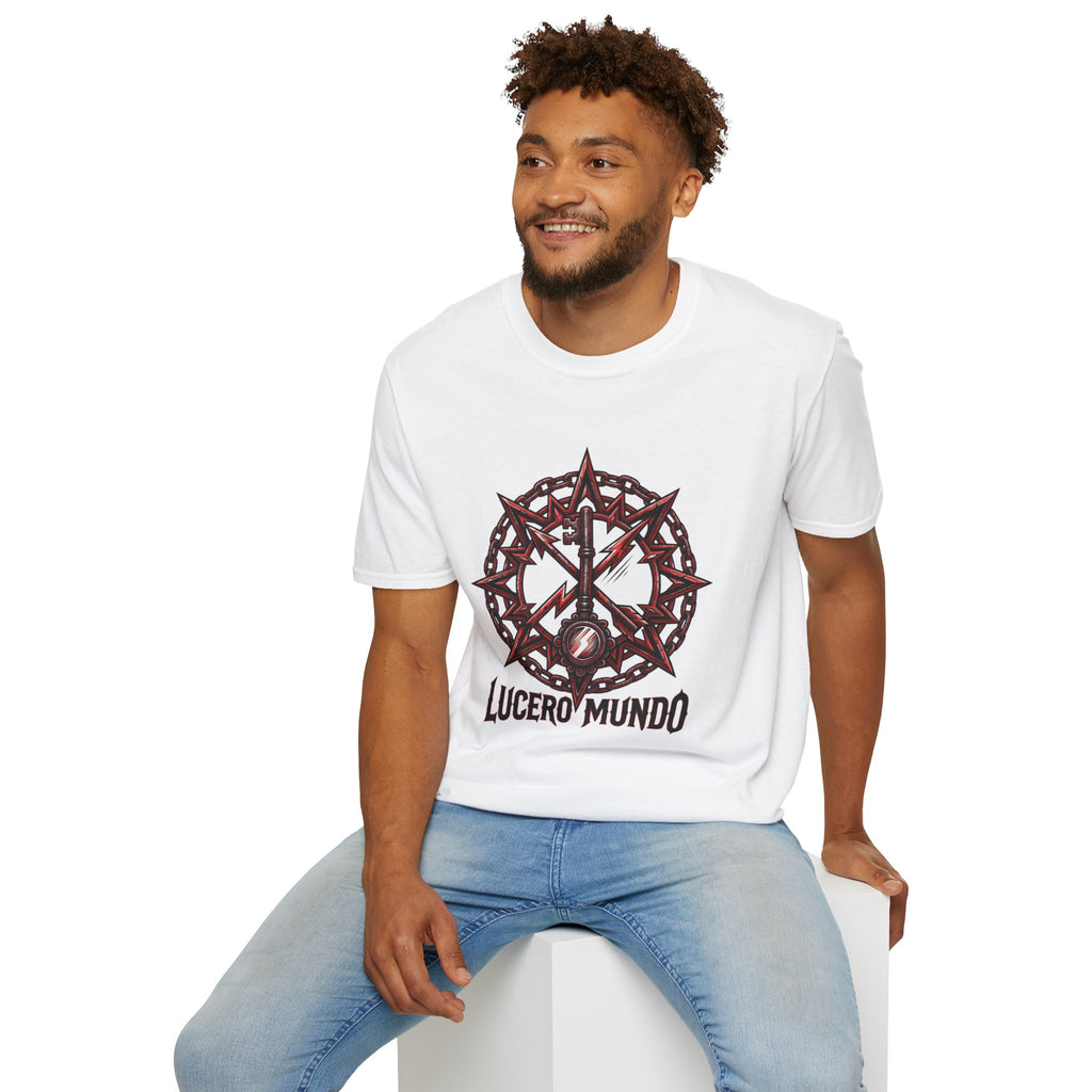 Lucero Mundo Graphic T-Shirt — Thorn Crown & Lightning Bolt Design