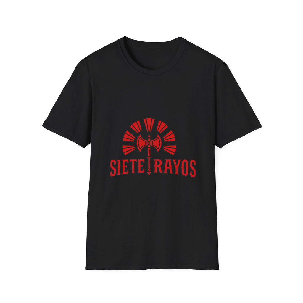 Siete Rayos T-Shirt — Vintage Red Sunburst Graphic Tee