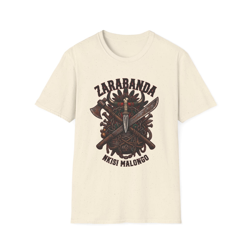 Camiseta de Zarabanda – Diseño espiritual de Palo Mayombe | Nkisi Malongo