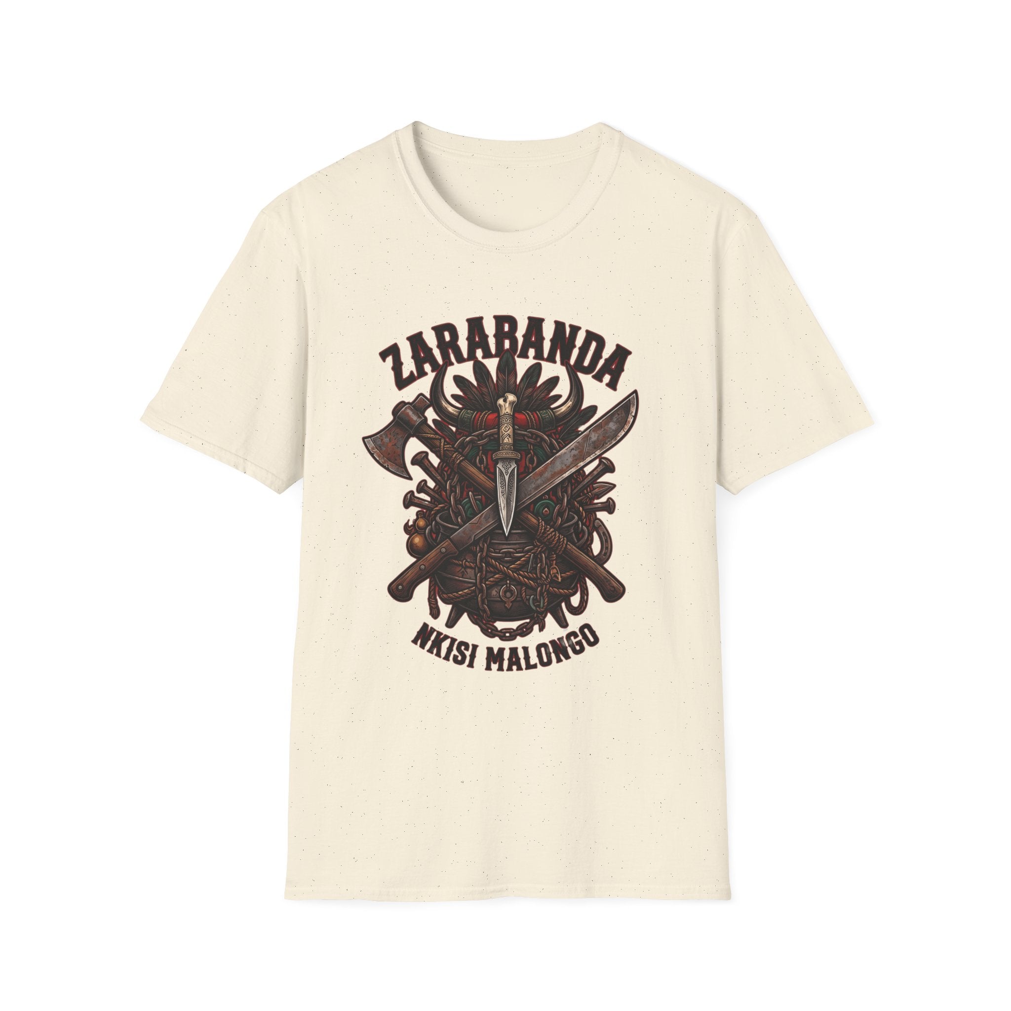 Camiseta de Zarabanda – Diseño espiritual de Palo Mayombe | Nkisi Malongo