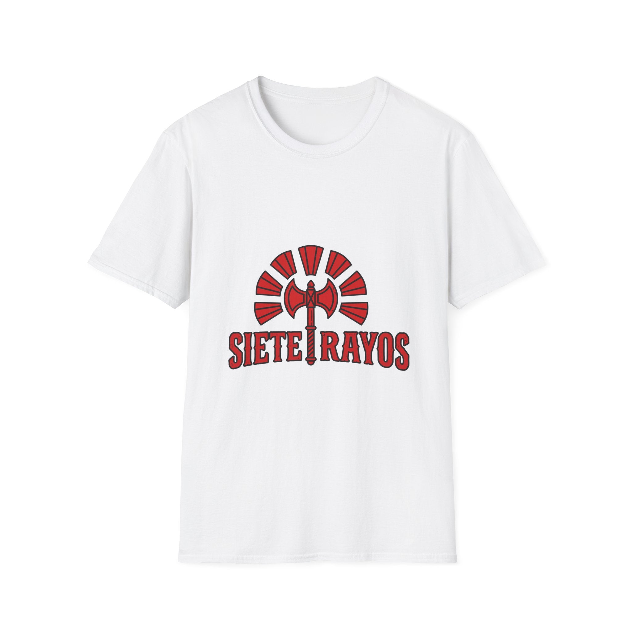 Siete Rayos T-Shirt — Vintage Red Sunburst Graphic Tee