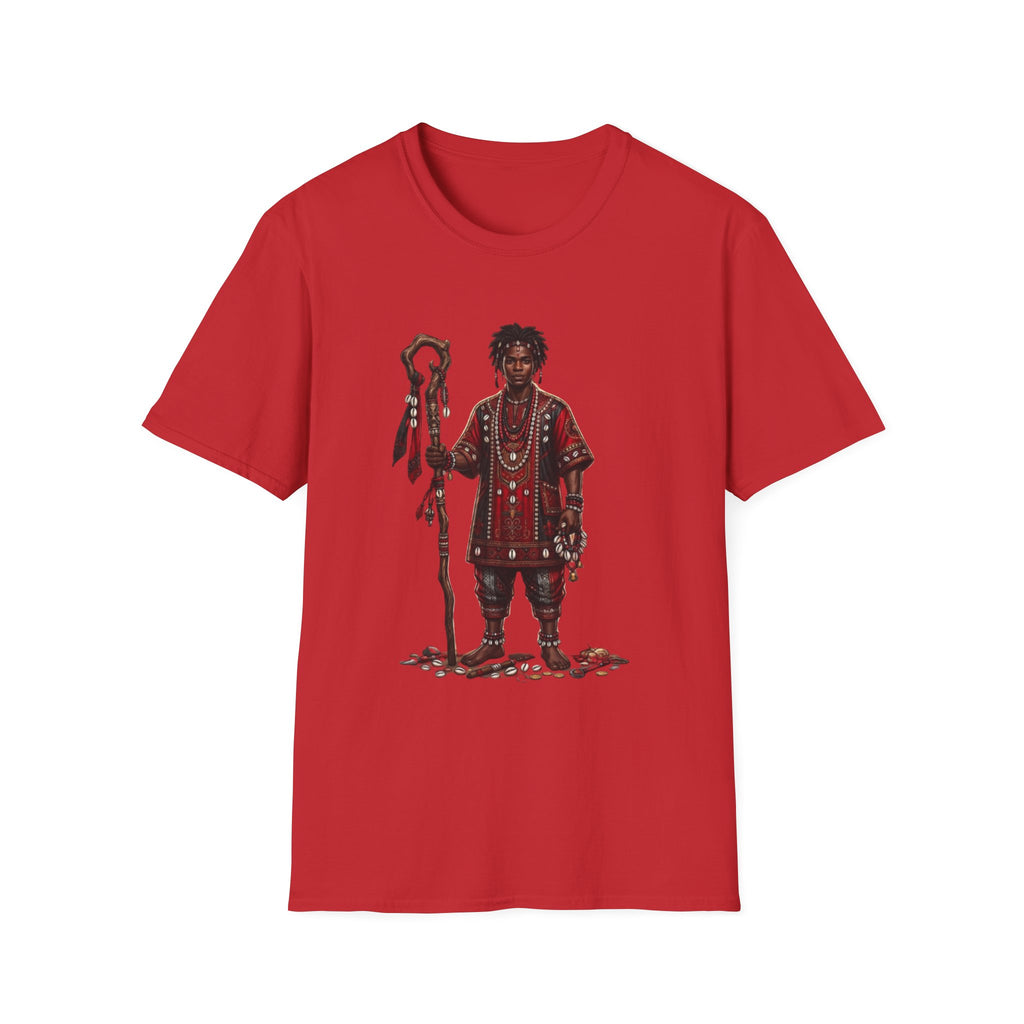 Camiseta Elegguá “Guardián de los Caminos” — Unisex Softstyle