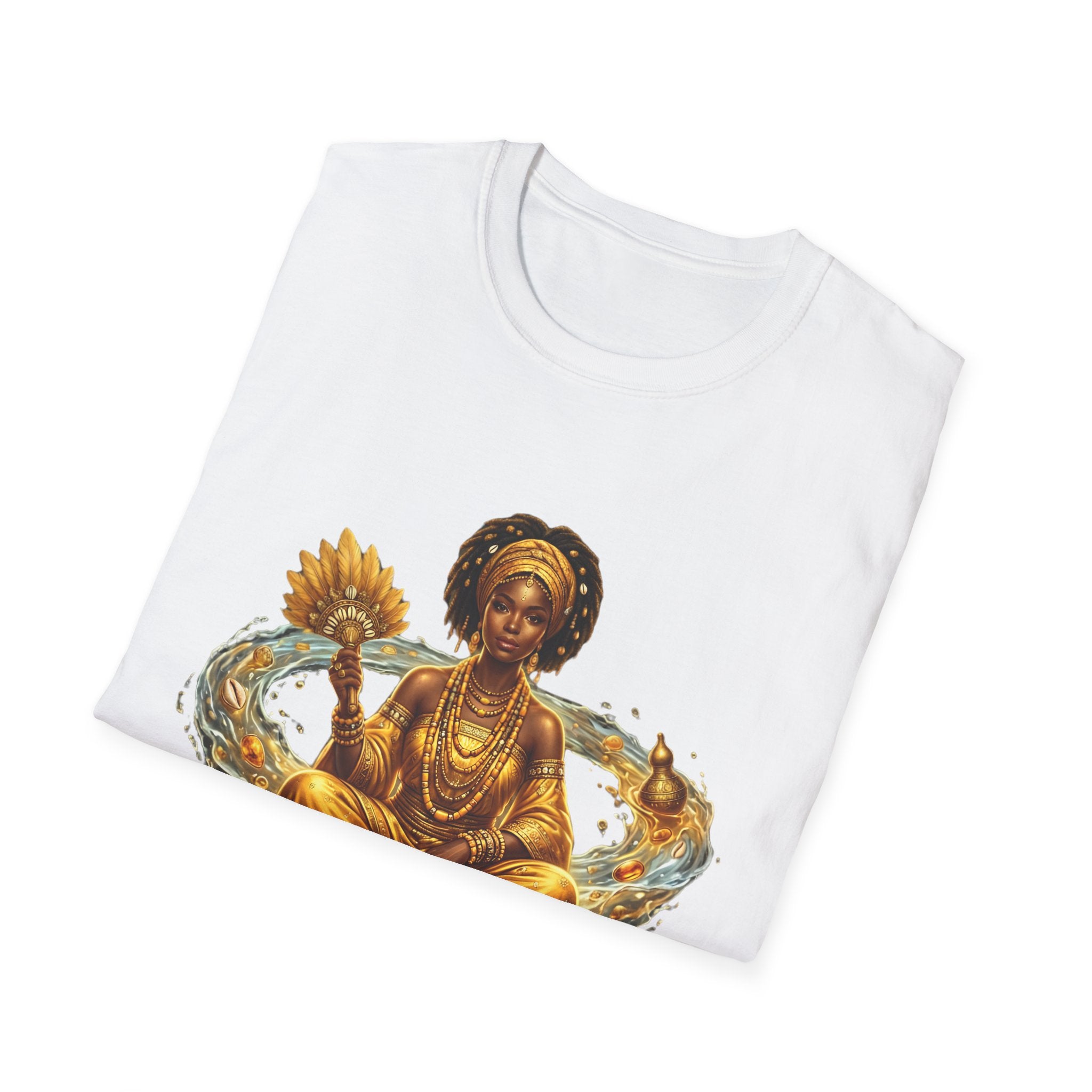 Camiseta Oshún “Amor, Belleza y Prosperidad” — Unisex Softstyle