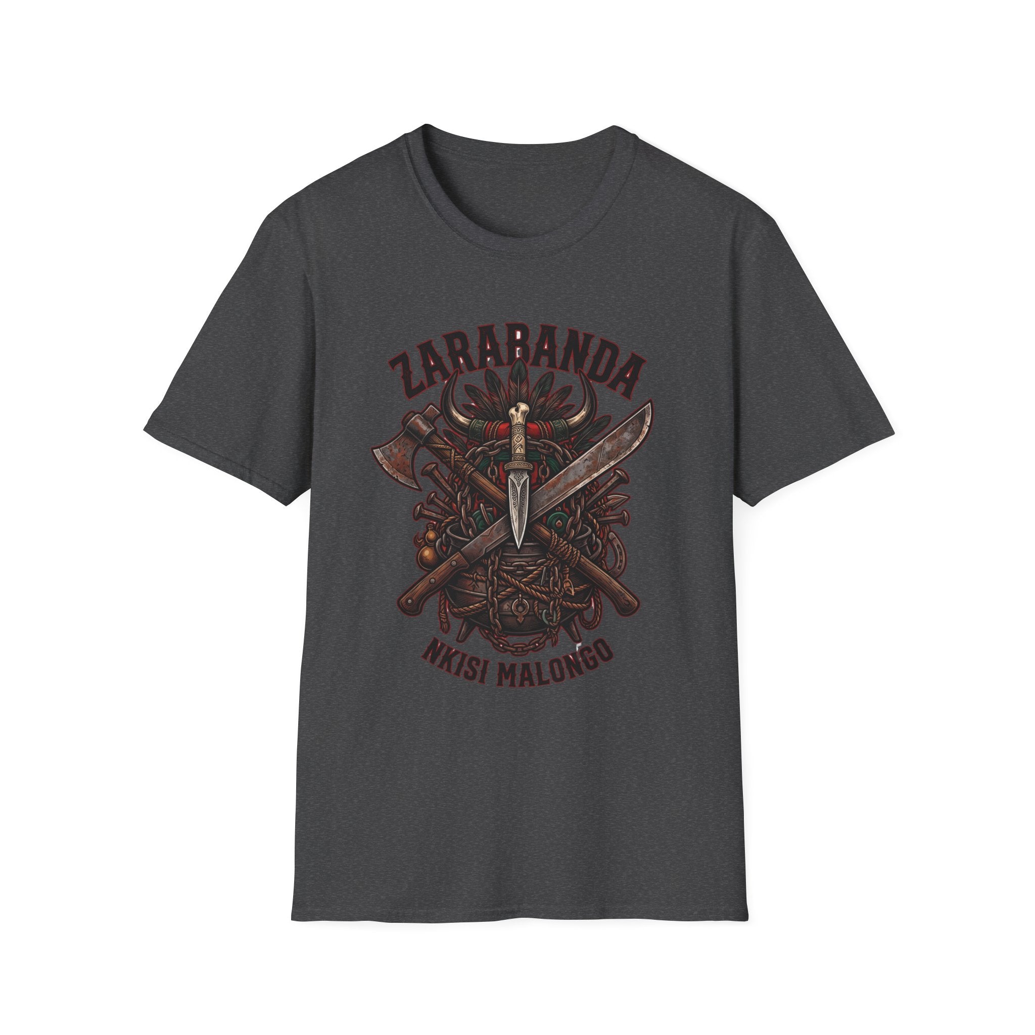 Camiseta de Zarabanda – Diseño espiritual de Palo Mayombe | Nkisi Malongo