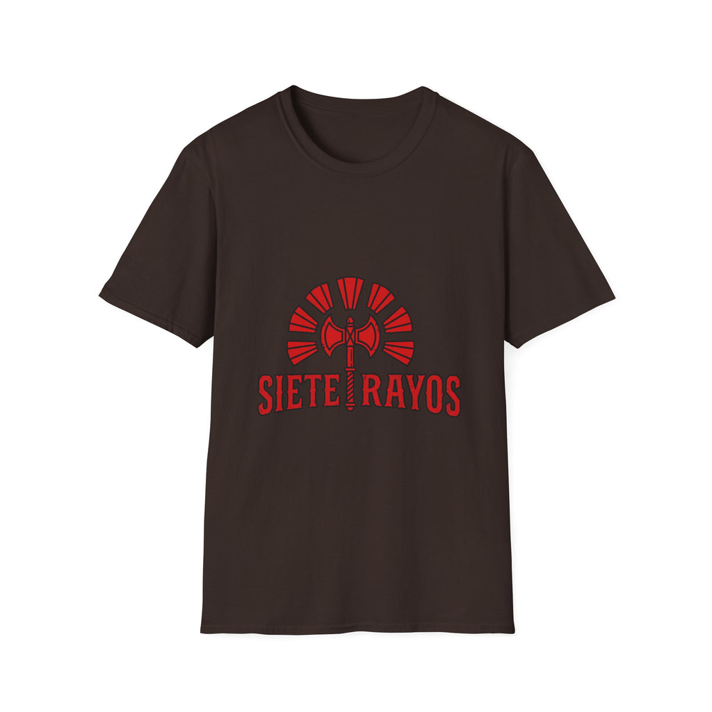 Siete Rayos T-Shirt — Vintage Red Sunburst Graphic Tee