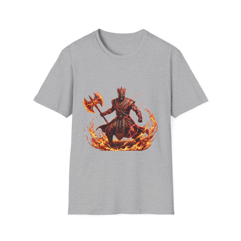 Camiseta de Changó del Fuego – Diseño espiritual Yoruba del Orisha del trueno y el poder