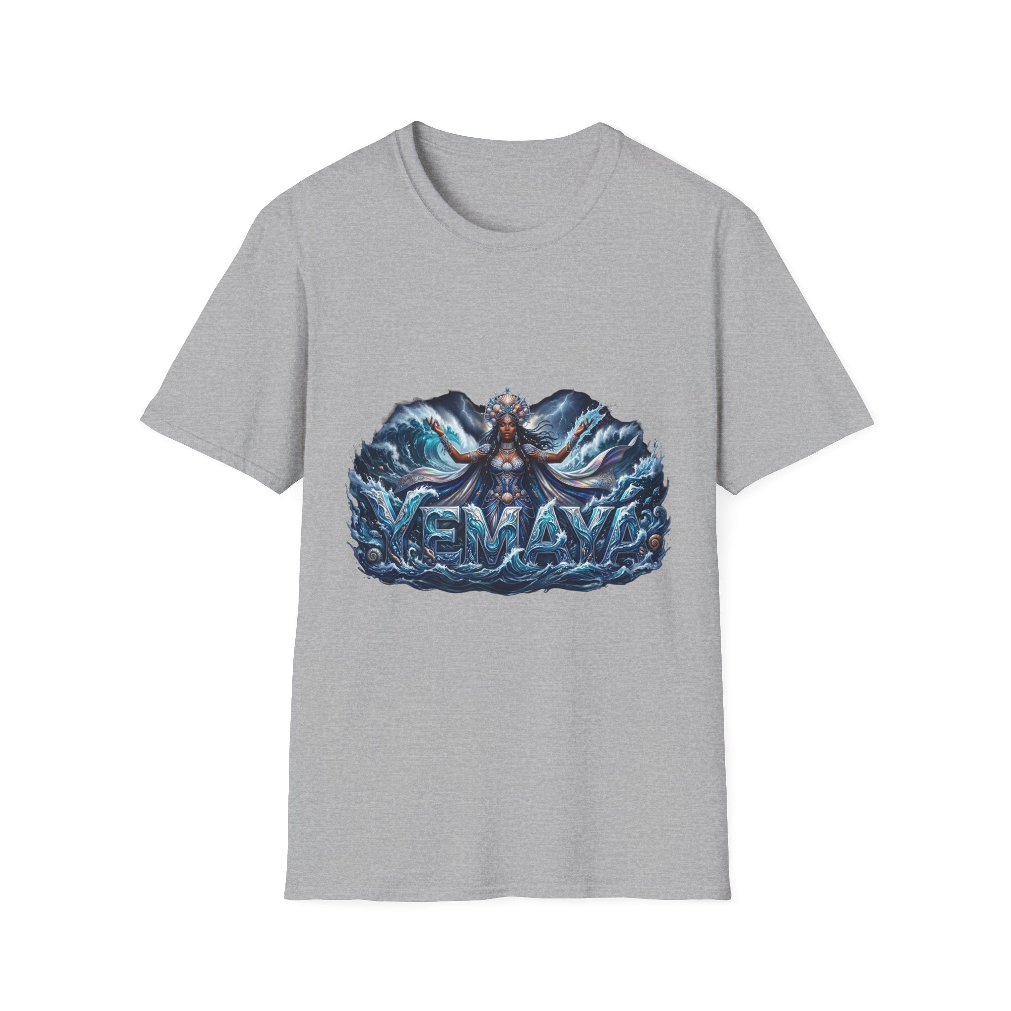 Camiseta de Yemayá – Diseño espiritual Yoruba de la Orisha del mar y la protección