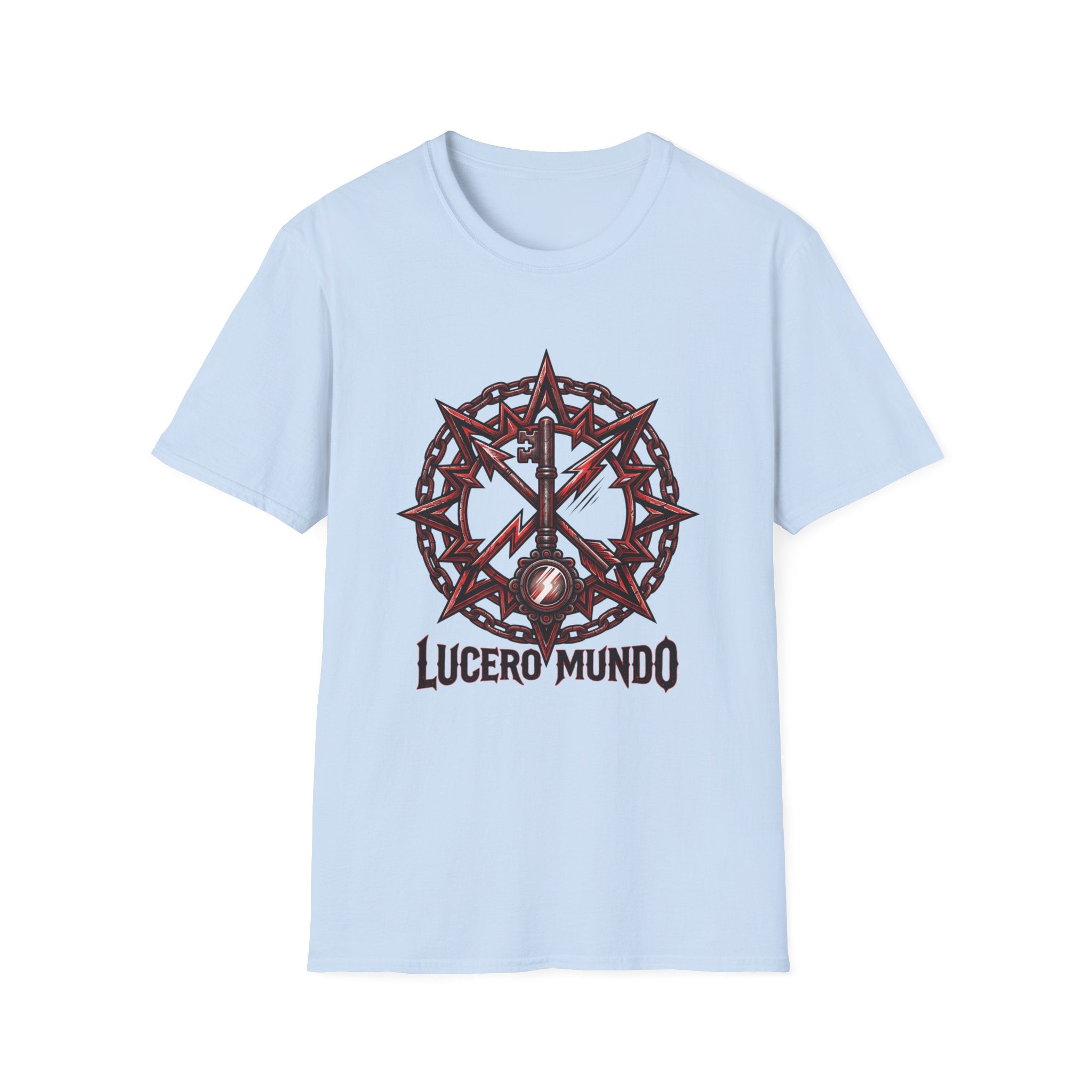 Lucero Mundo Graphic T-Shirt — Thorn Crown & Lightning Bolt Design