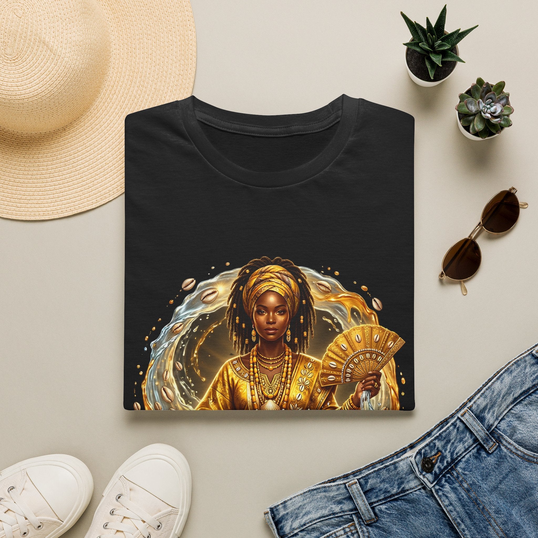 Camiseta Oshún Dorada — Unisex Softstyle
