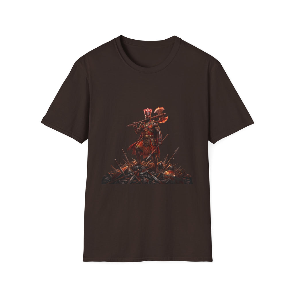Camiseta de Changó Guerrero – Diseño espiritual Yoruba del Orisha del trueno y la fuerza