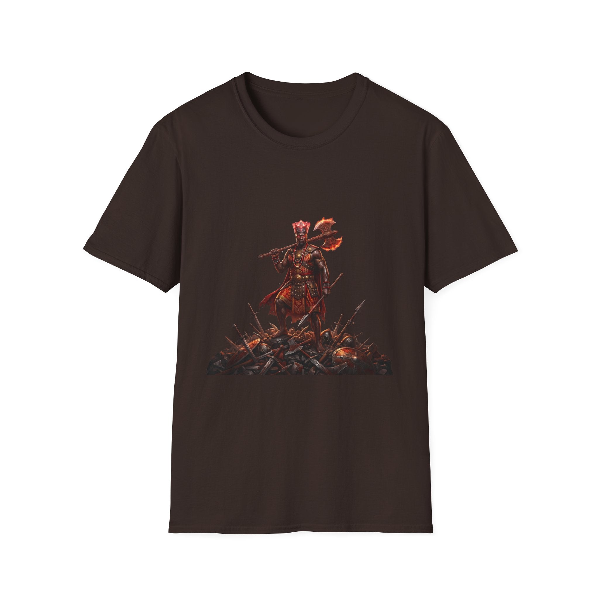 Camiseta de Changó Guerrero – Diseño espiritual Yoruba del Orisha del trueno y la fuerza