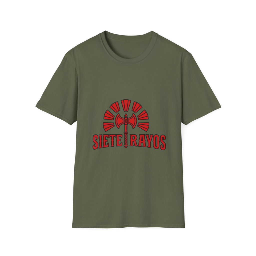 Siete Rayos T-Shirt — Vintage Red Sunburst Graphic Tee