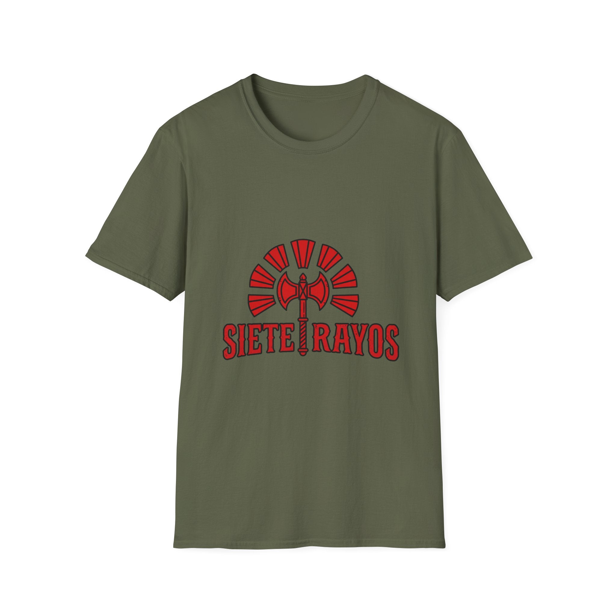 Siete Rayos T-Shirt — Vintage Red Sunburst Graphic Tee