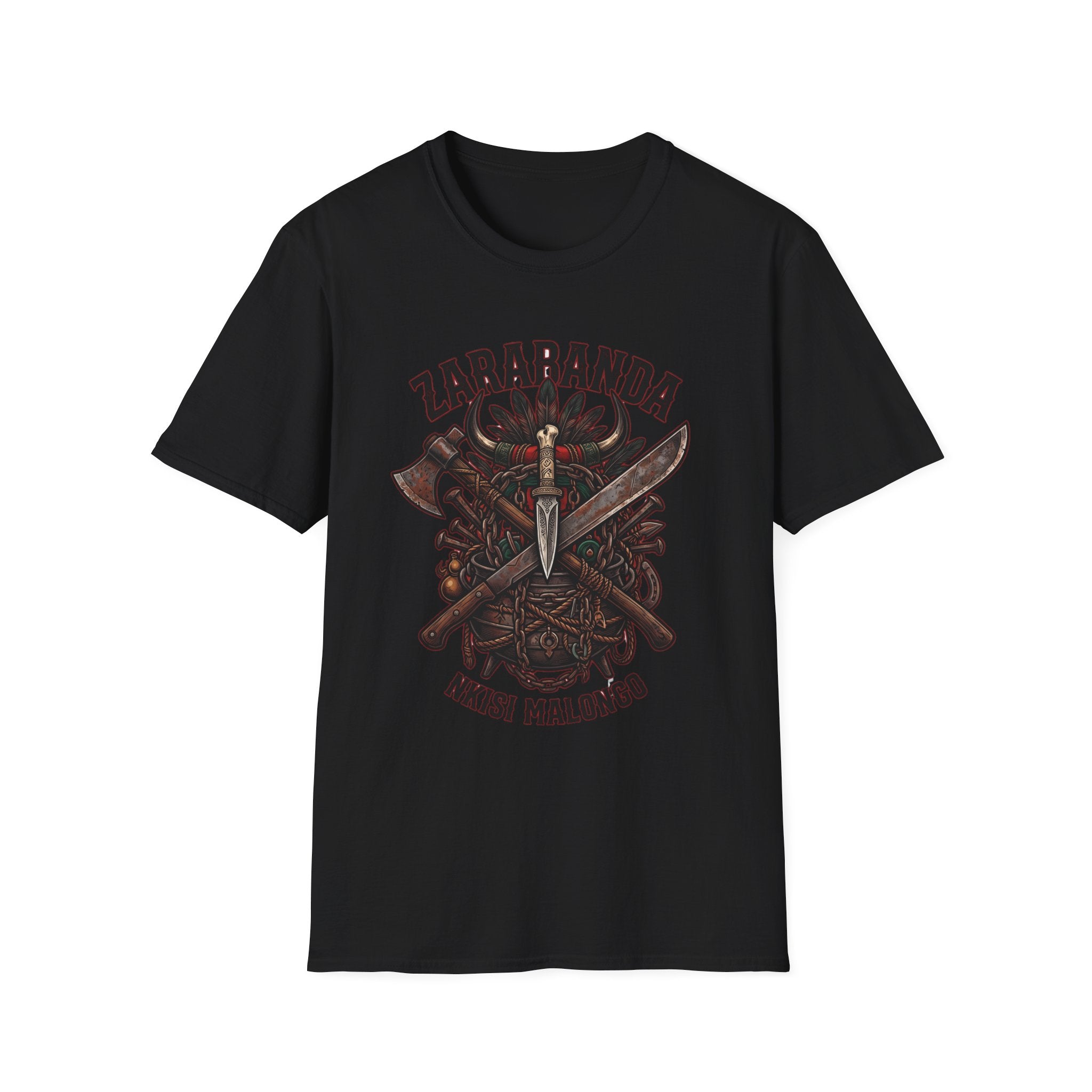 Camiseta de Zarabanda – Diseño espiritual de Palo Mayombe | Nkisi Malongo