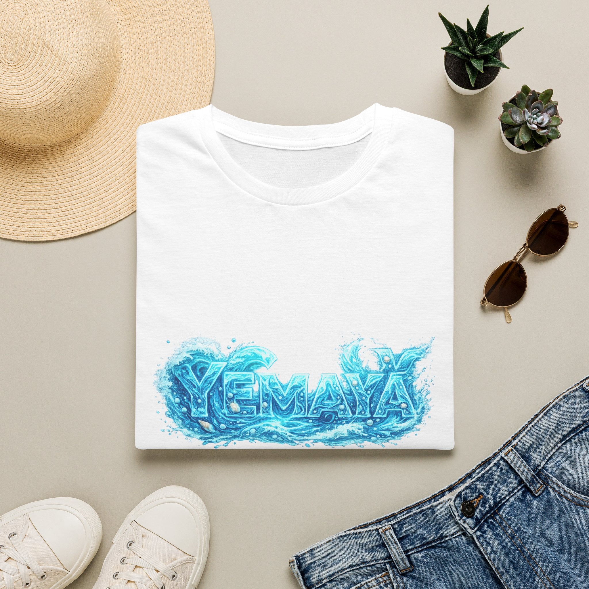 Camiseta de Yemayá – Logotipo artístico inspirado en la Orisha del mar