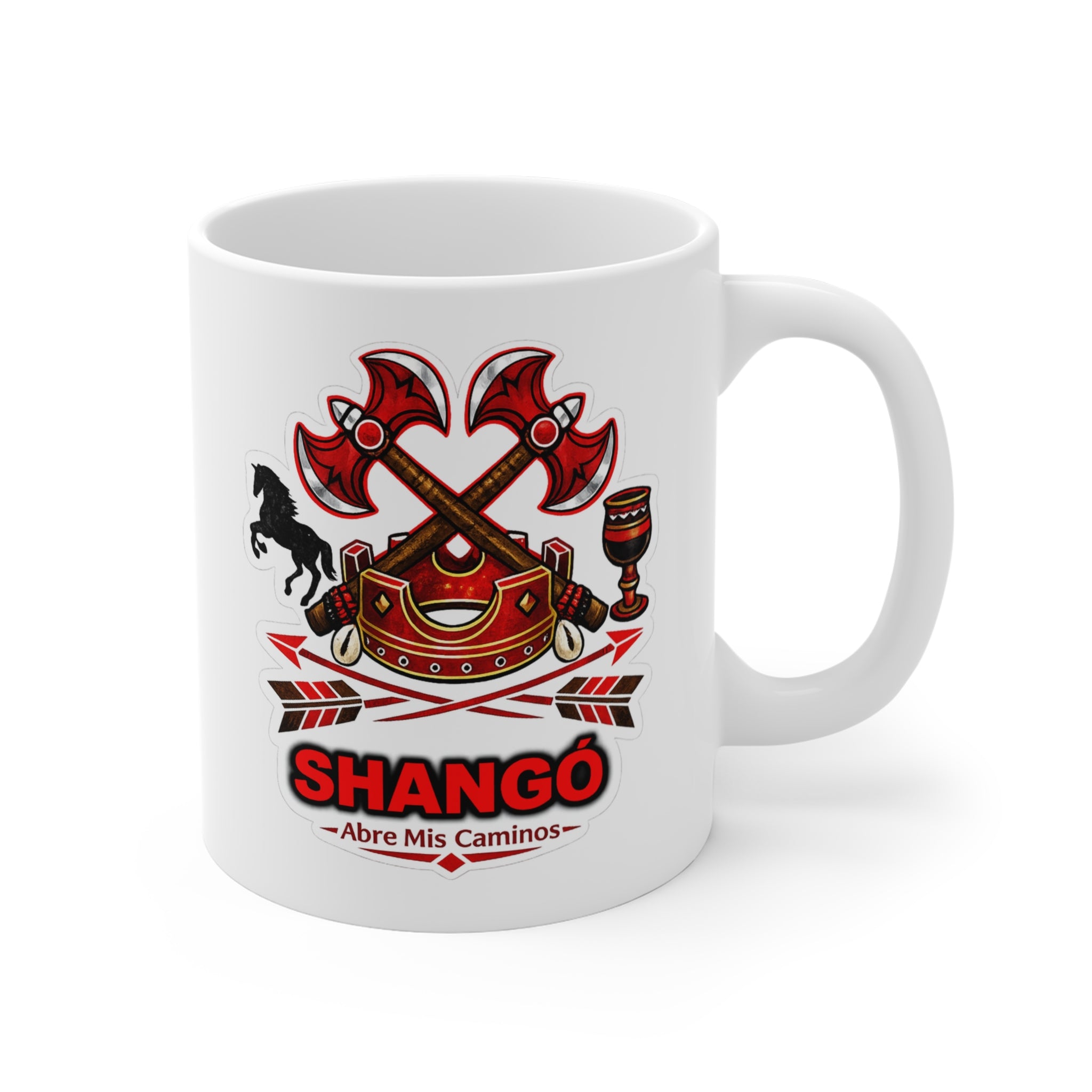 Taza Shangó “Rey del Trueno y la Justicia” — Taza Inspirada en la Tradición Yoruba