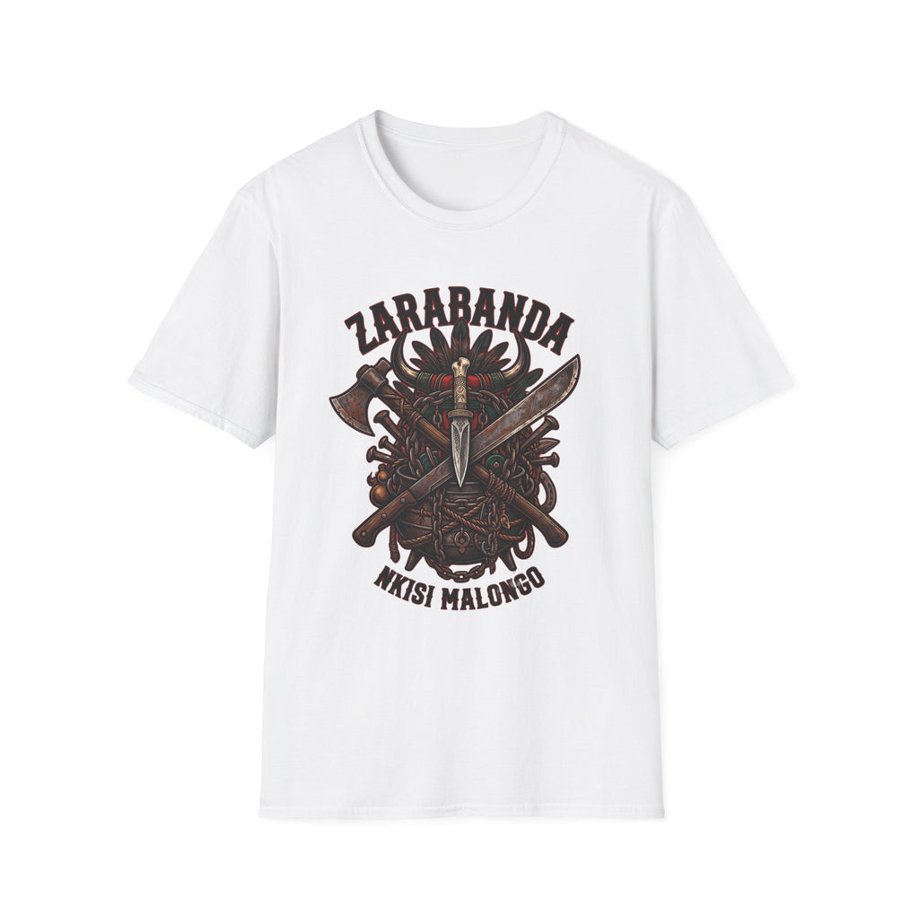 Camiseta de Zarabanda – Diseño espiritual de Palo Mayombe | Nkisi Malongo