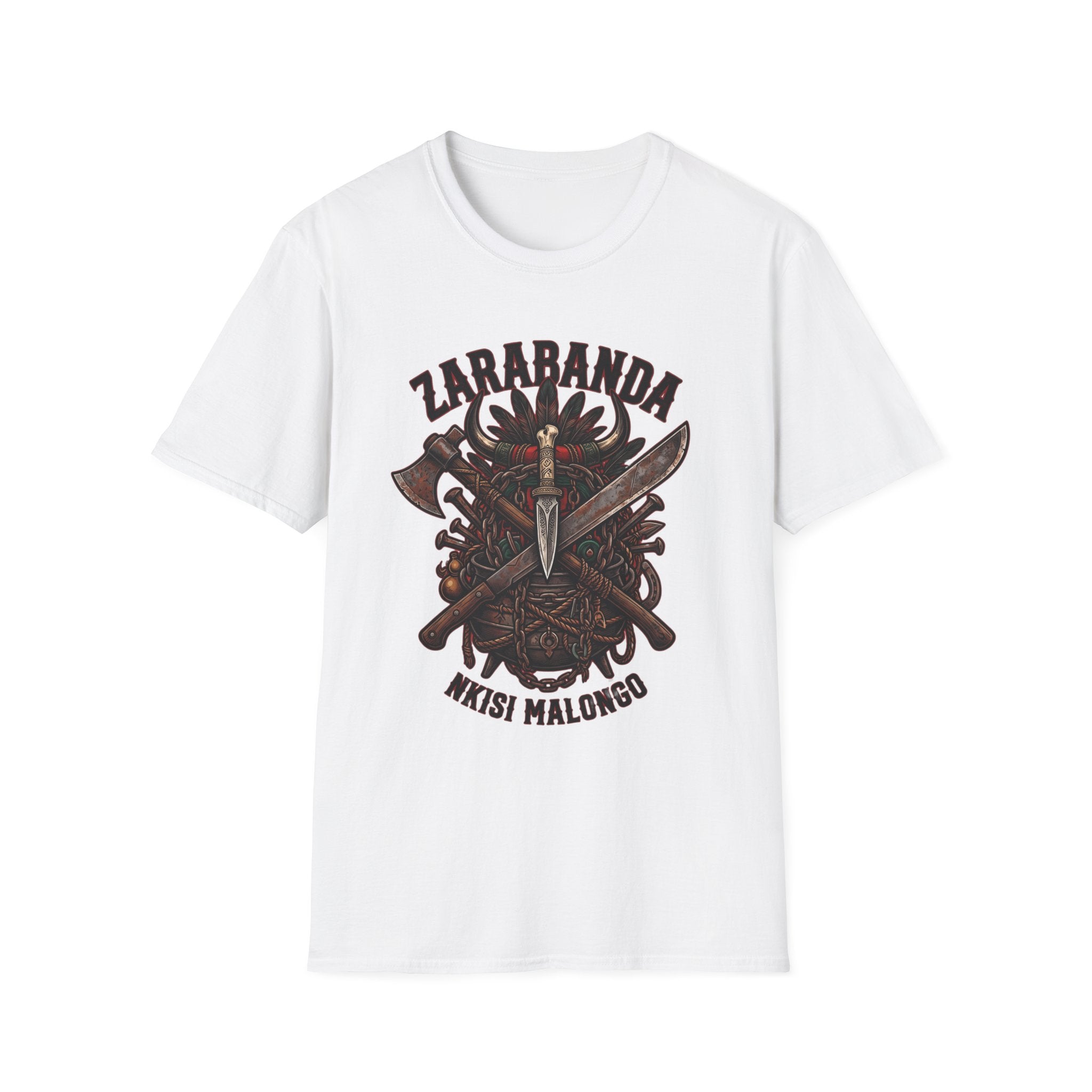 Camiseta de Zarabanda – Diseño espiritual de Palo Mayombe | Nkisi Malongo