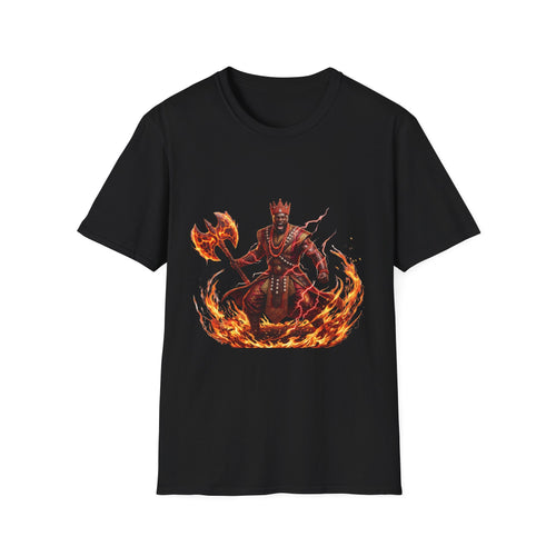 Camiseta de Changó del Fuego – Diseño espiritual Yoruba del Orisha del trueno y el poder