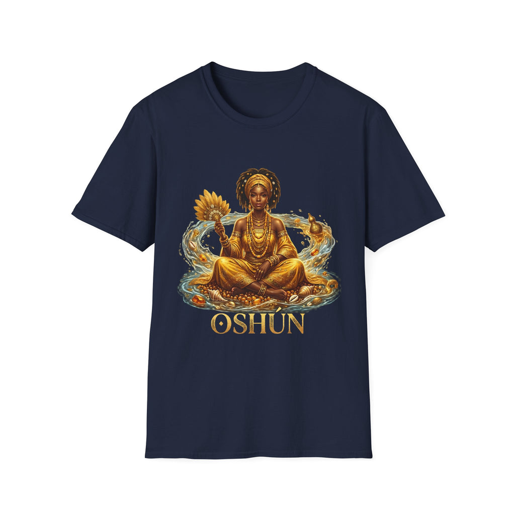 Camiseta Oshún “Amor, Belleza y Prosperidad” — Unisex Softstyle