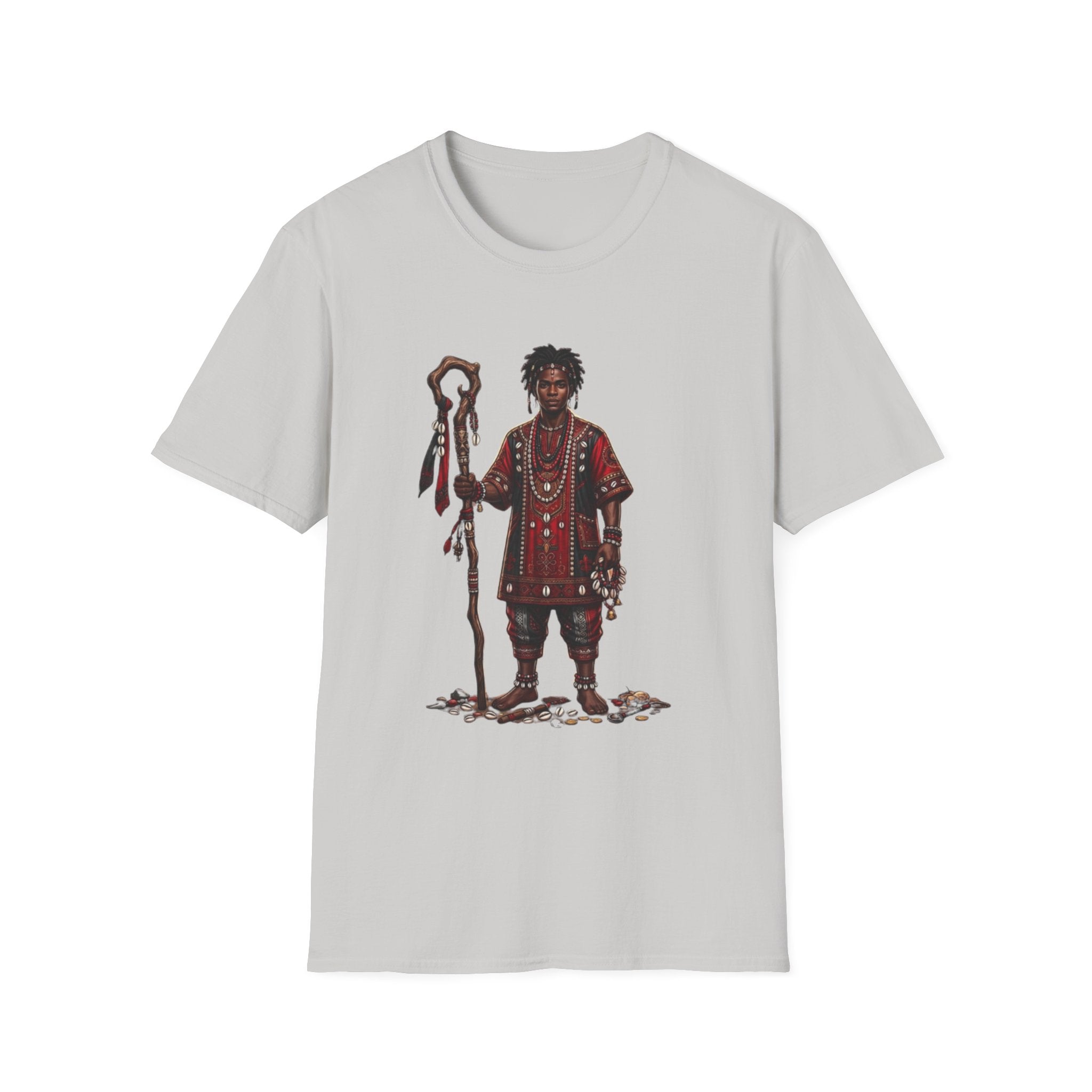 Camiseta Elegguá “Guardián de los Caminos” — Unisex Softstyle