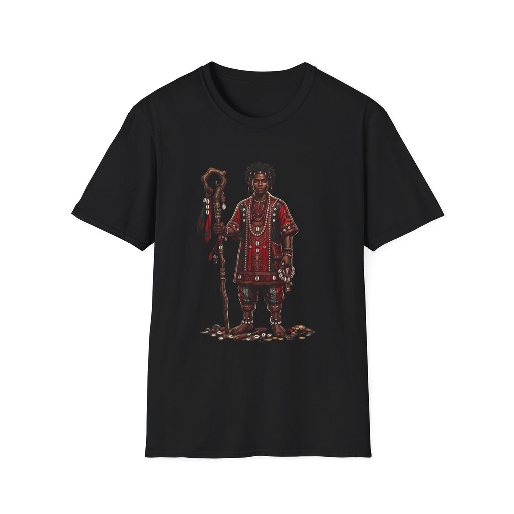 Camiseta Elegguá “Guardián de los Caminos” — Unisex Softstyle