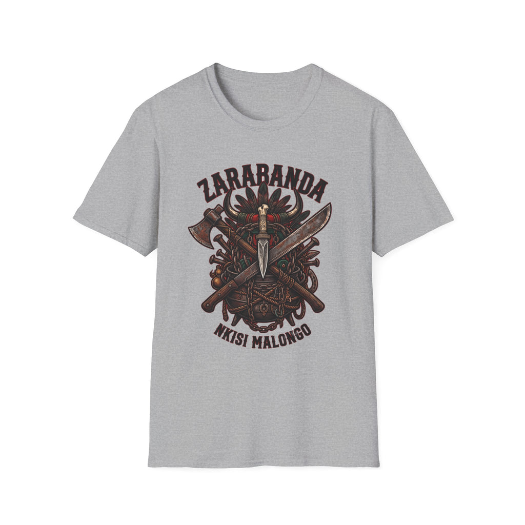 Camiseta de Zarabanda – Diseño espiritual de Palo Mayombe | Nkisi Malongo