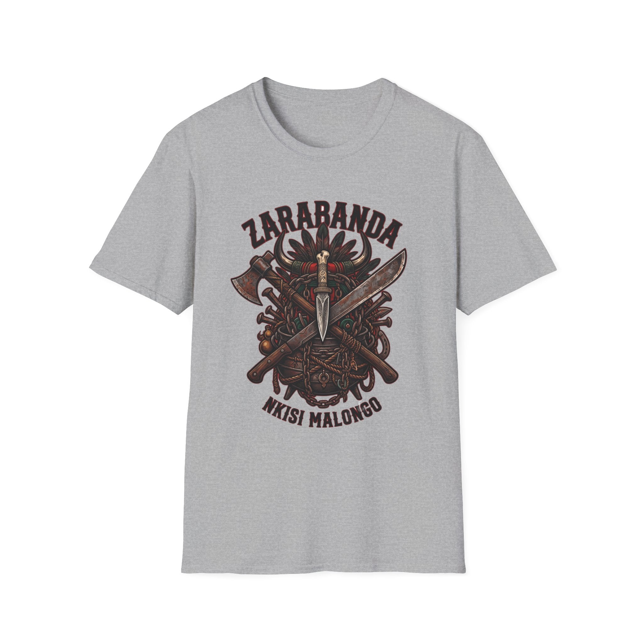 Camiseta de Zarabanda – Diseño espiritual de Palo Mayombe | Nkisi Malongo