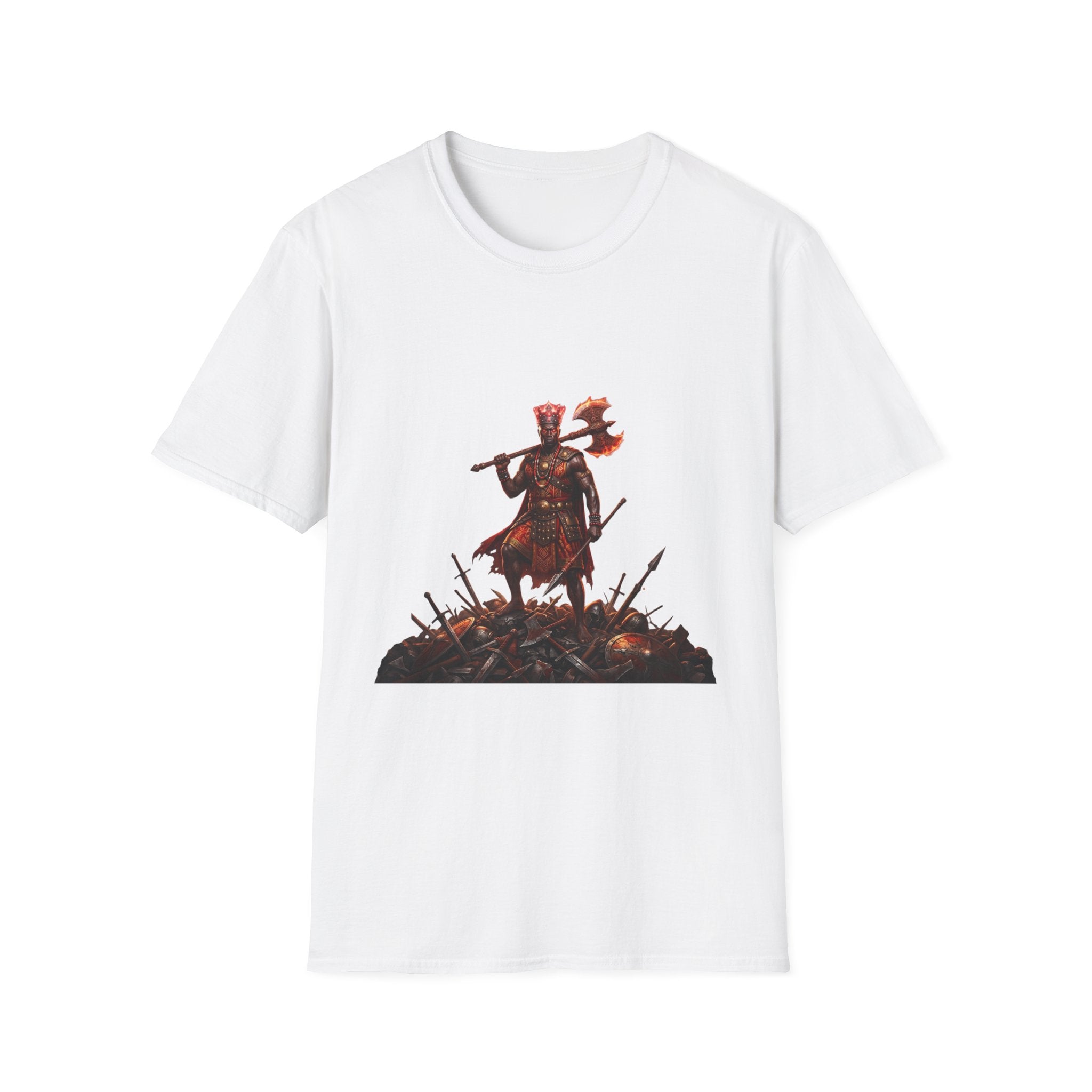 Camiseta de Changó Guerrero – Diseño espiritual Yoruba del Orisha del trueno y la fuerza