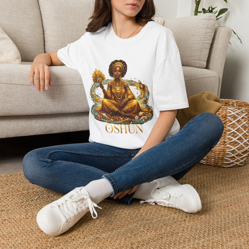 Camiseta Oshún “Amor, Belleza y Prosperidad” — Unisex Softstyle