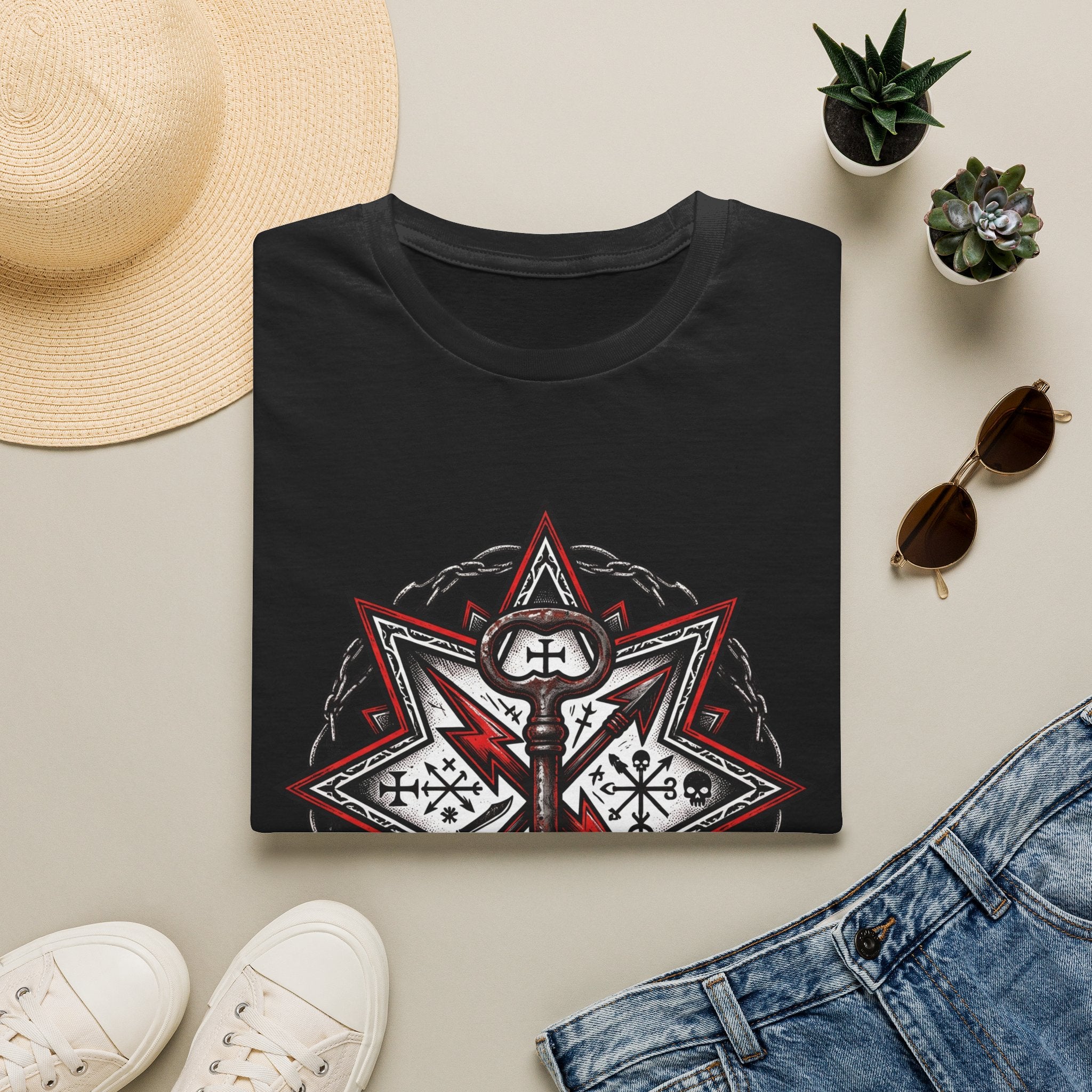 T-Shirt — Norse Valknut Star Rune Graphic