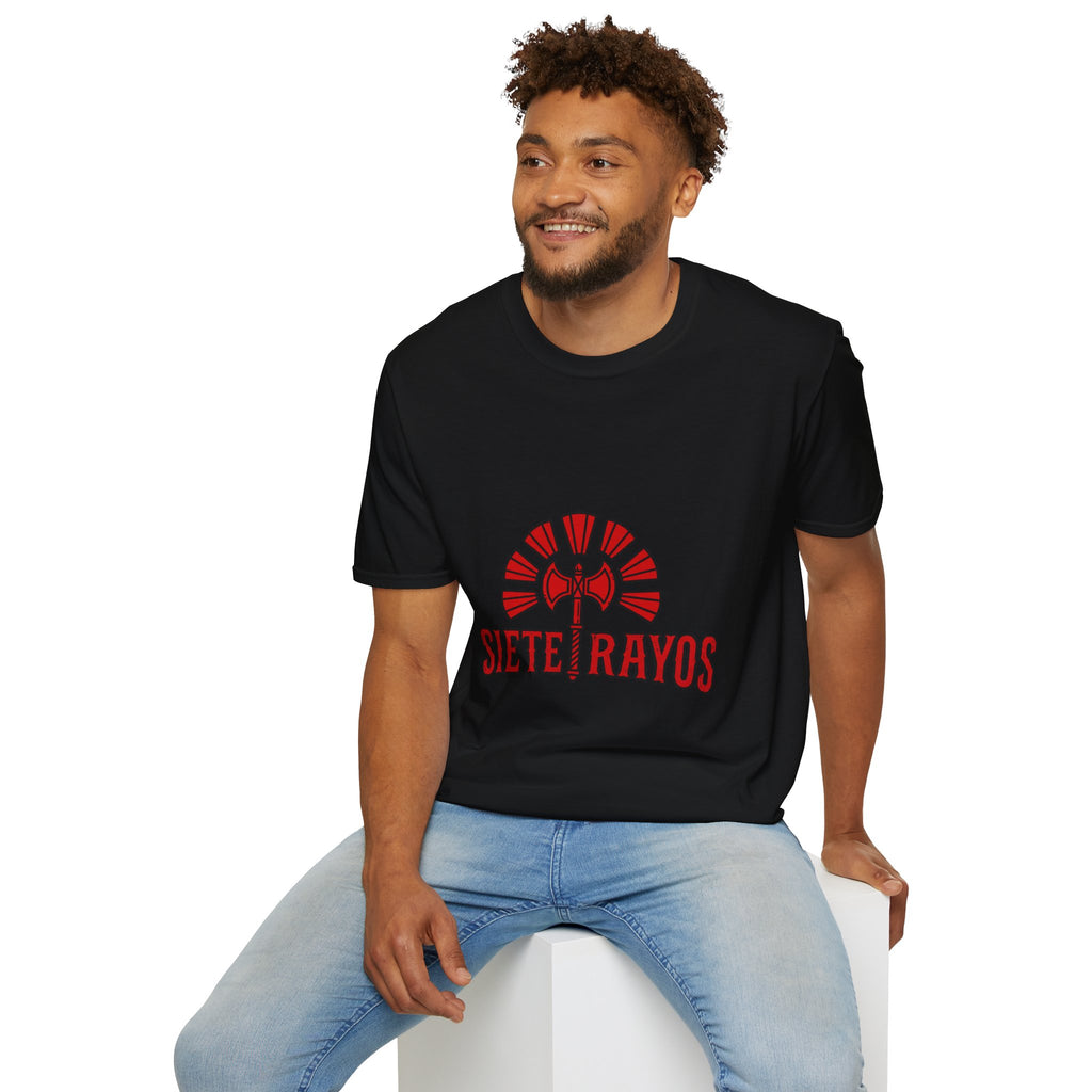 Siete Rayos T-Shirt — Vintage Red Sunburst Graphic Tee