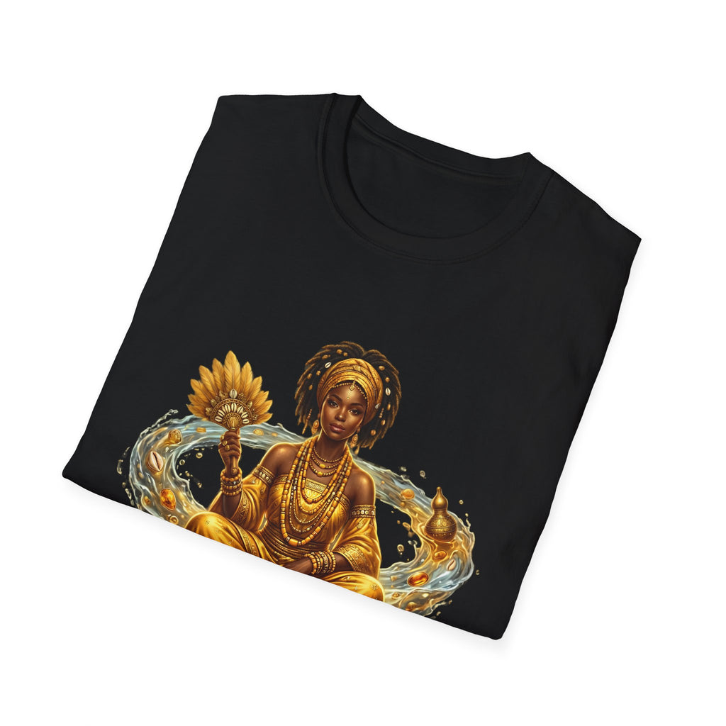 Camiseta Oshún “Amor, Belleza y Prosperidad” — Unisex Softstyle