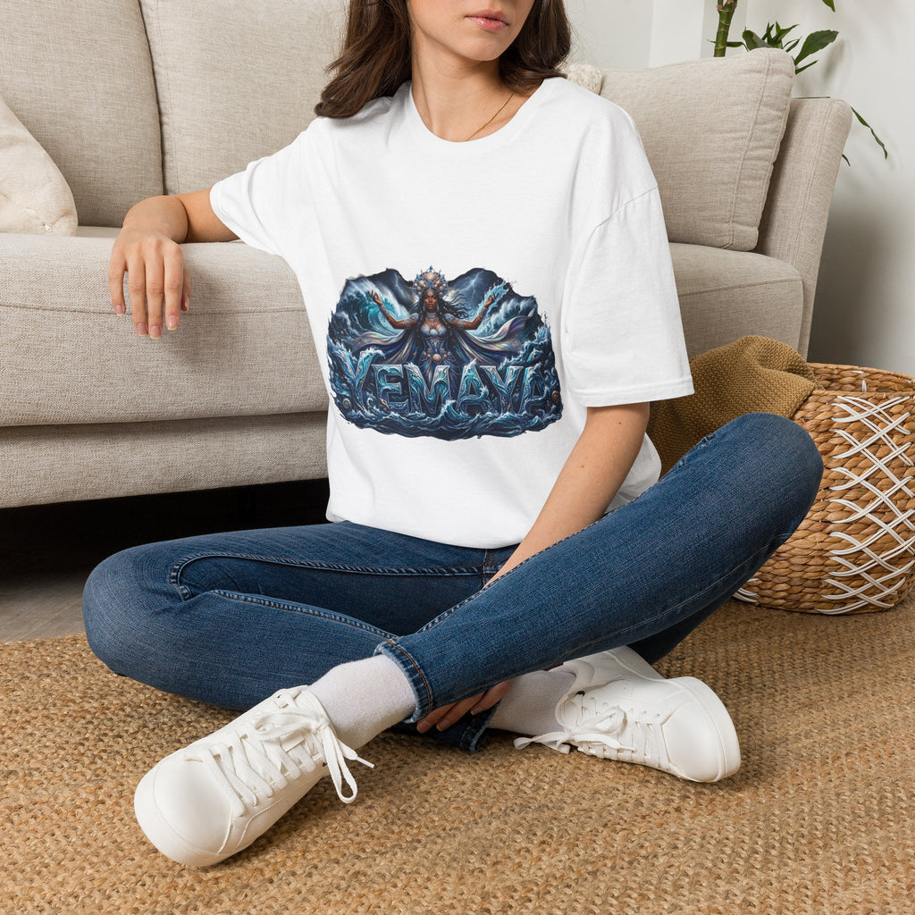 Camiseta de Yemayá – Diseño espiritual Yoruba de la Orisha del mar y la protección