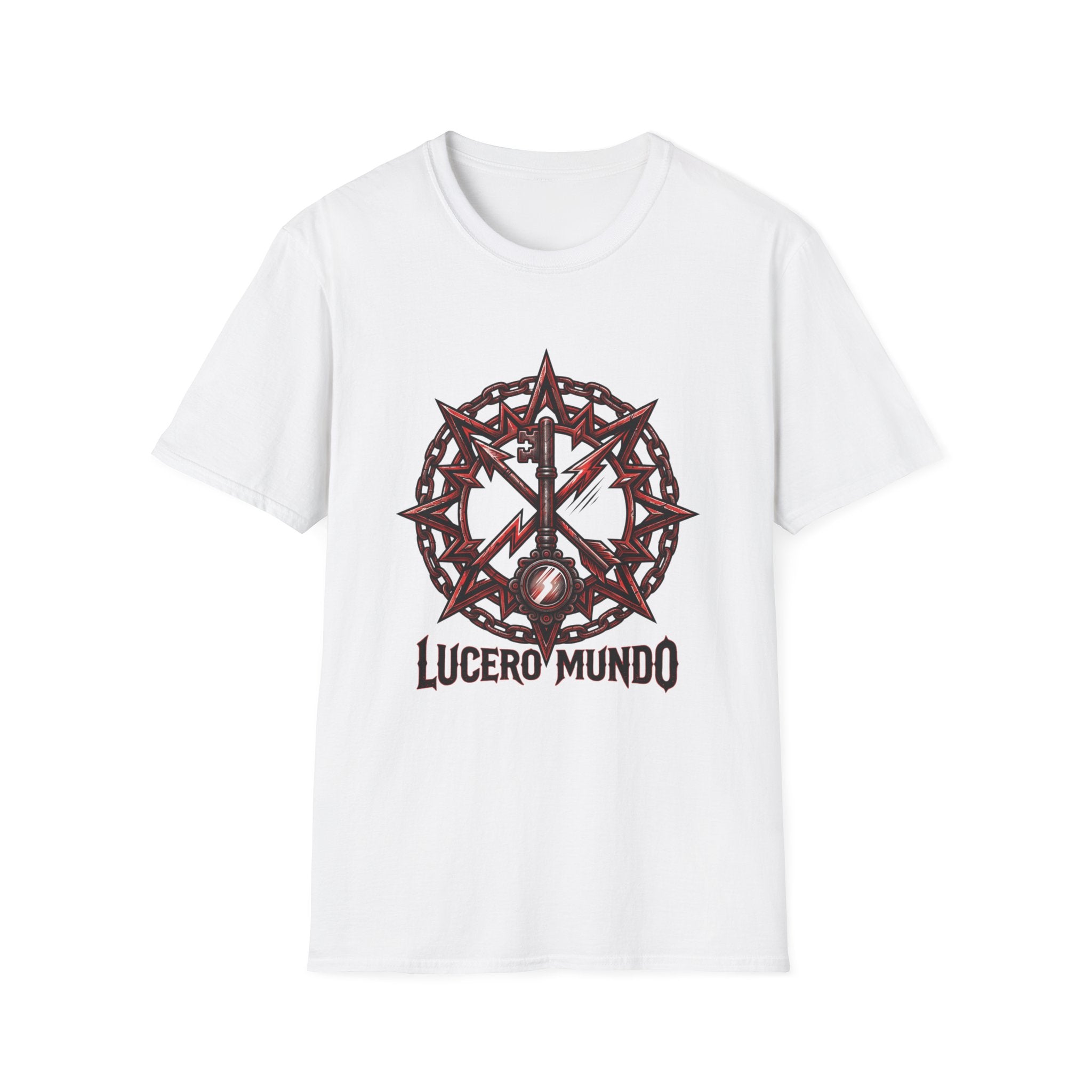 Lucero Mundo Graphic T-Shirt — Thorn Crown & Lightning Bolt Design