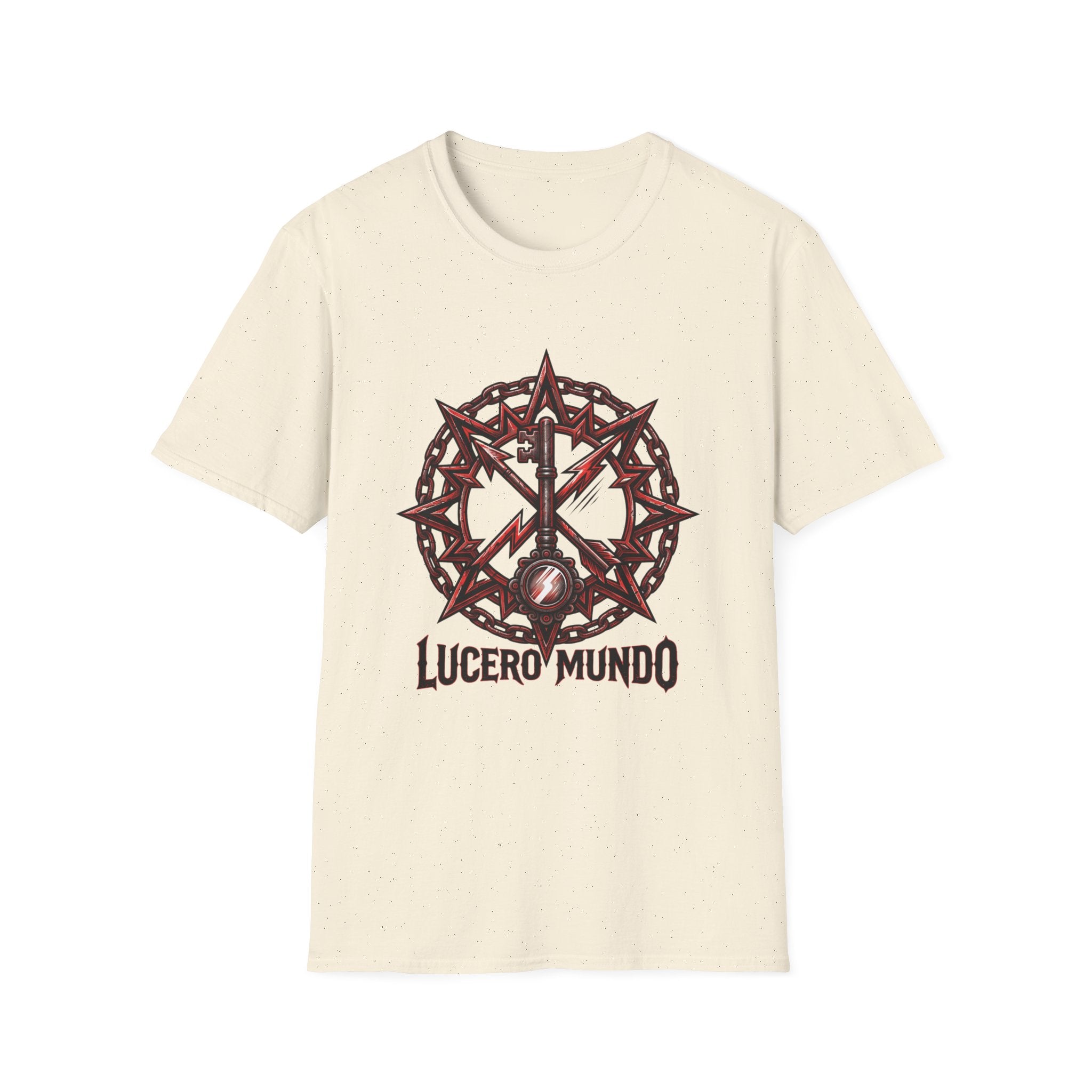 Lucero Mundo Graphic T-Shirt — Thorn Crown & Lightning Bolt Design
